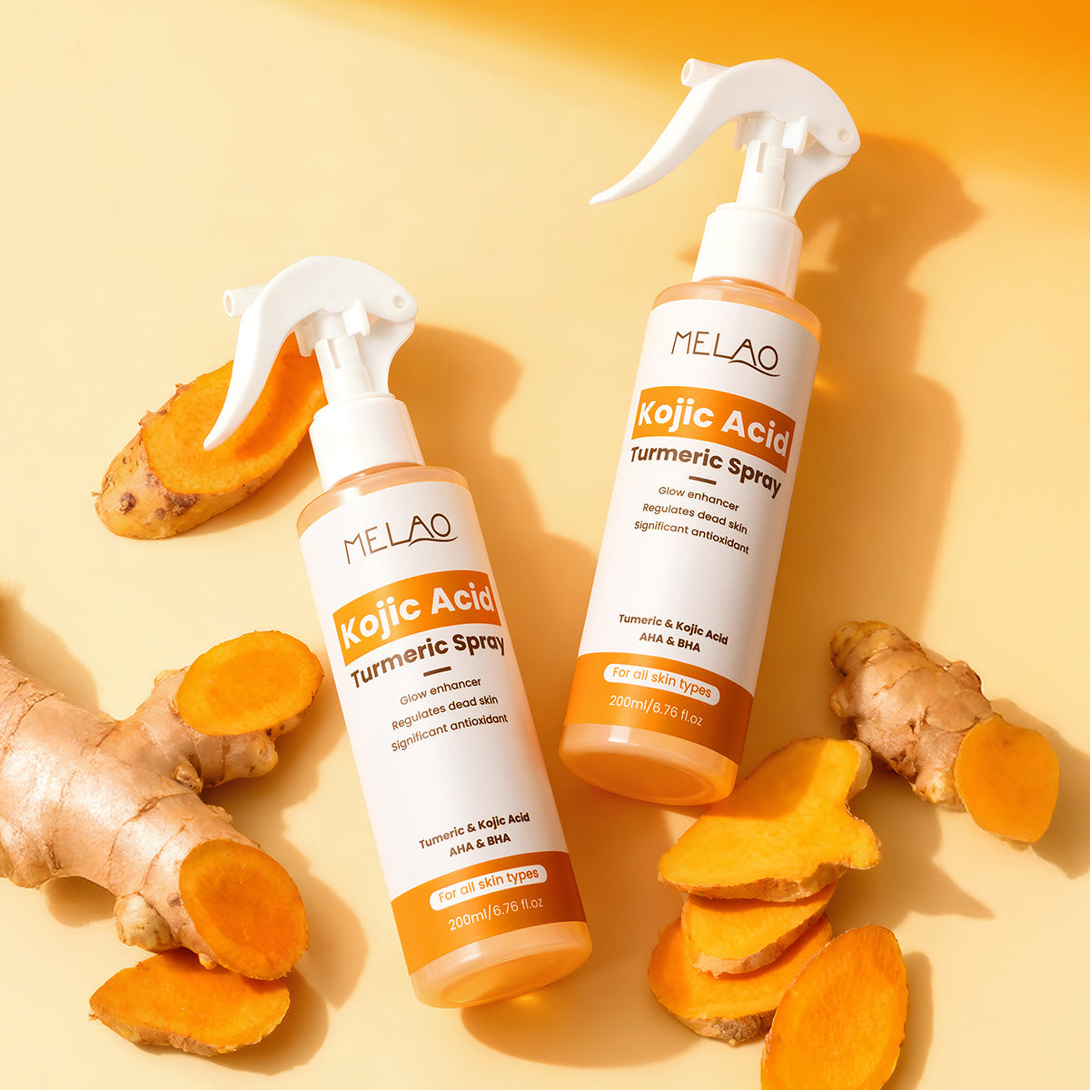 Kojic Acid, Turmeric & AHA/BHA Exfoliating Spray