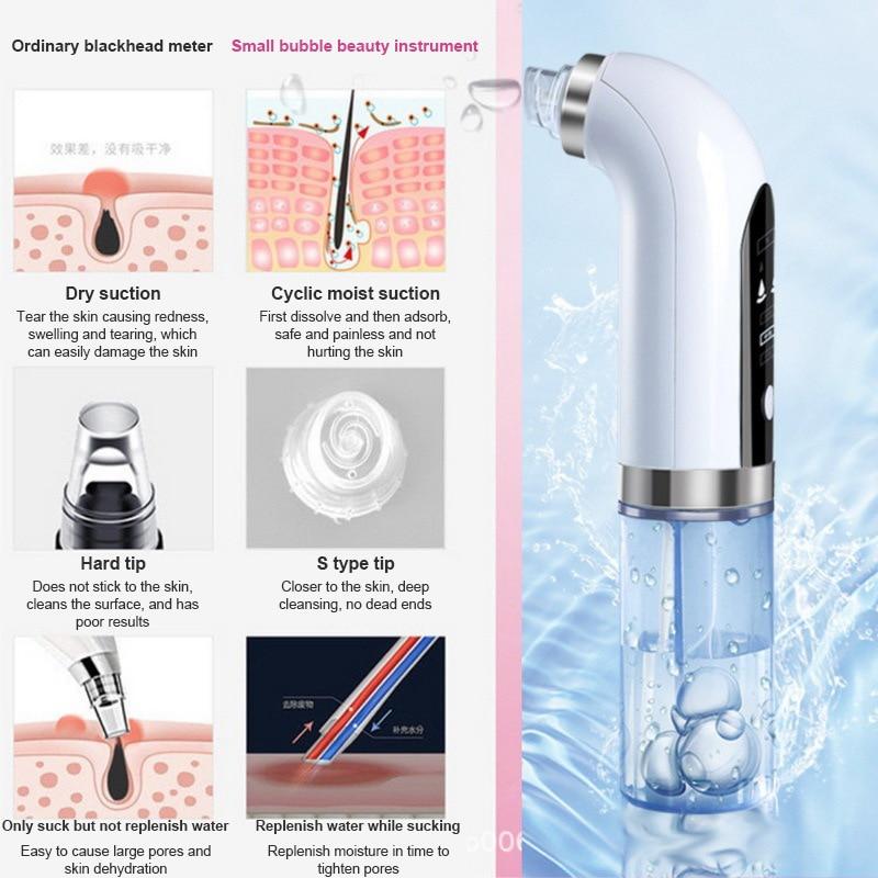 Electric Vacuum Blackhead Remover | Hot Compress Pore Cleaner