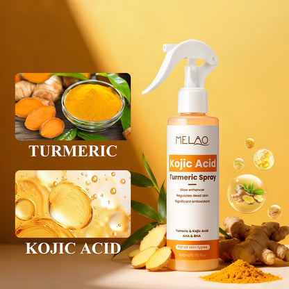 Kojic Acid, Turmeric & AHA/BHA Exfoliating Spray
