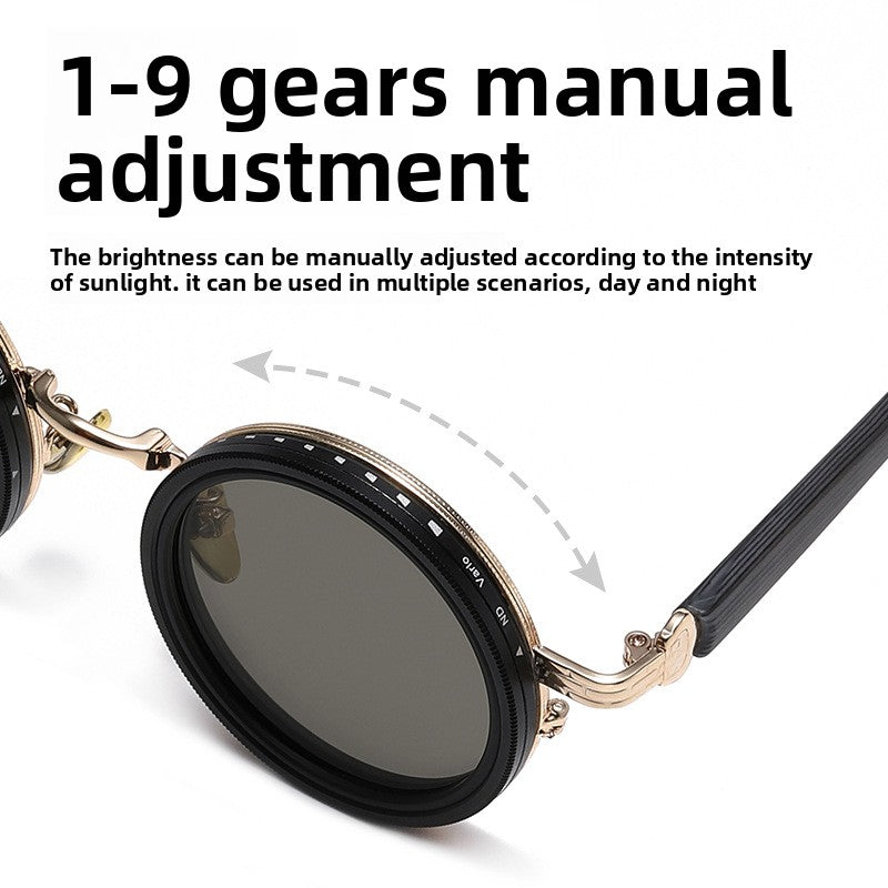 Adjustable Polarized Unisex Sunglasses with 9-Level Dimming