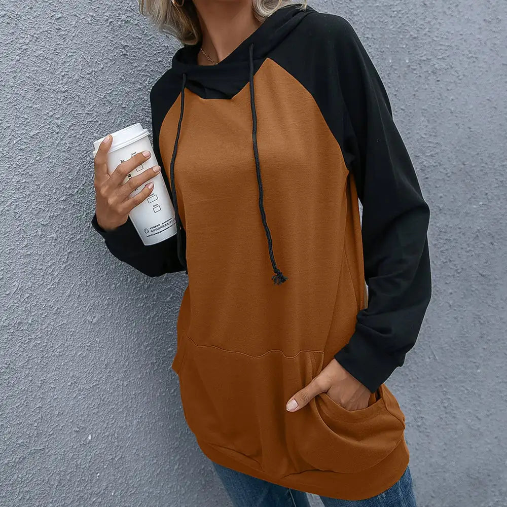 Women's Long-Sleeved Hooded Pullover Sweater